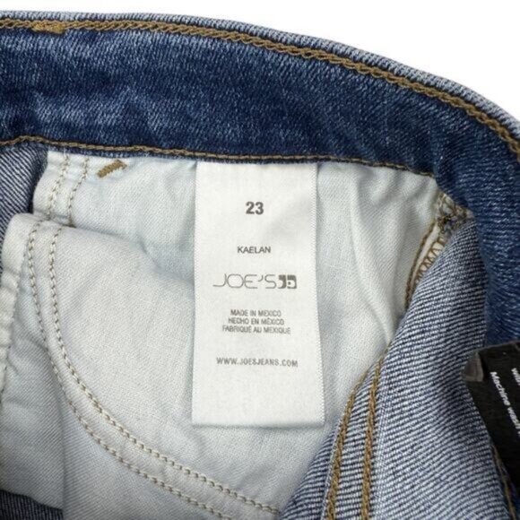 Joe's Jeans Scout Tomboy Mid Rise Slim Leg Jean In Kaelan Blue Women's Size 23 - Picture 5 of 7